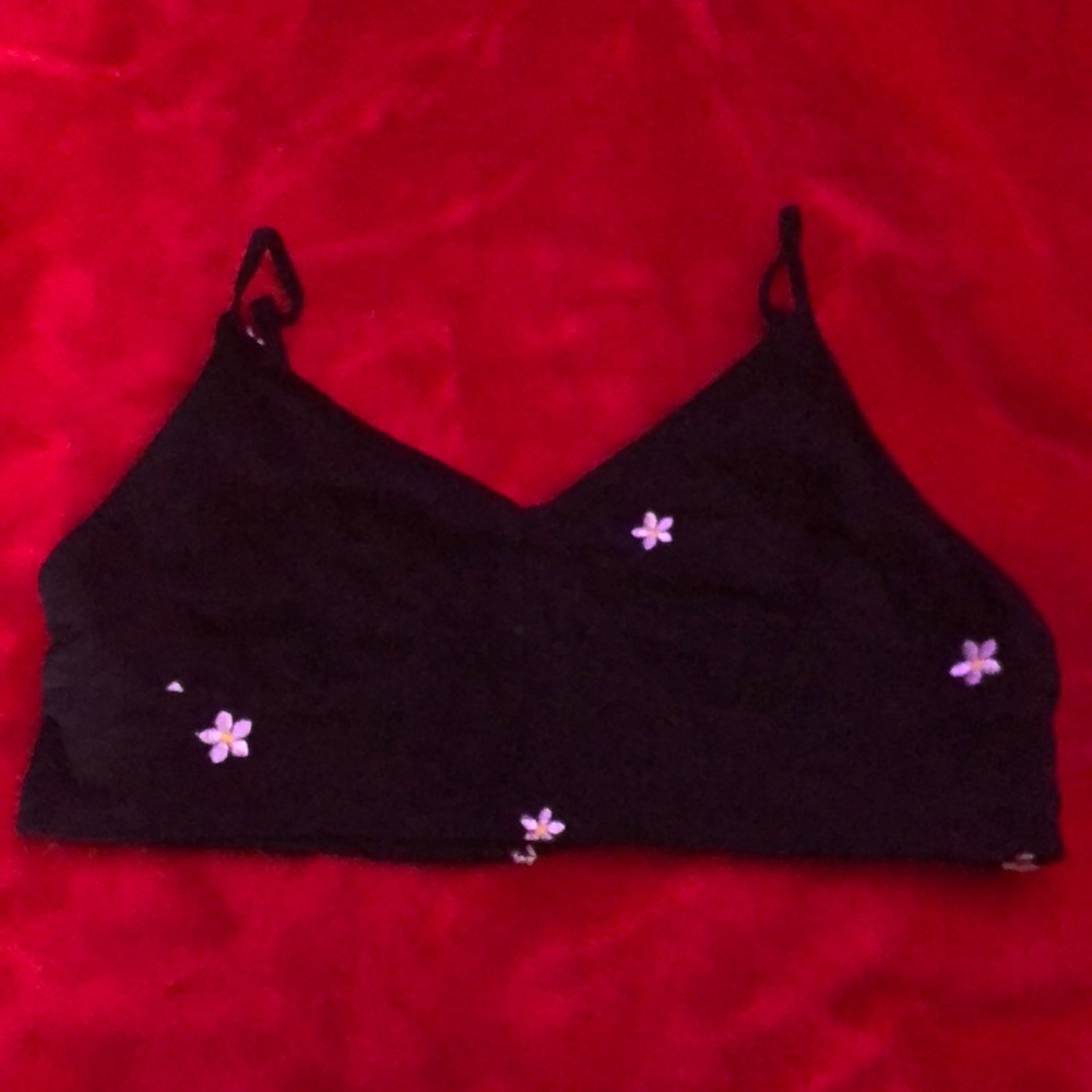 Kendal and Kylie daisy print bra (no padding)